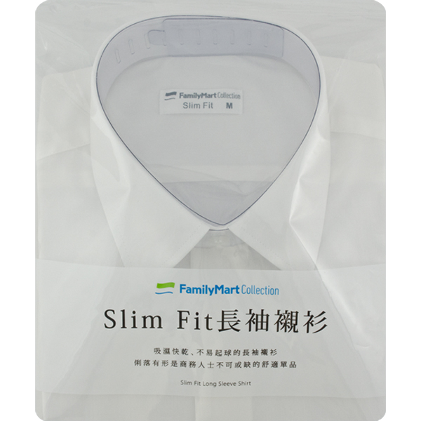 Slim Fit 長袖襯衫-白 Slim Fit 長袖襯衫-白