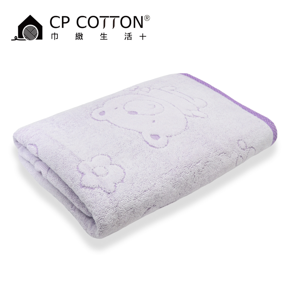 熊寶貝 - 葡萄紫浴巾